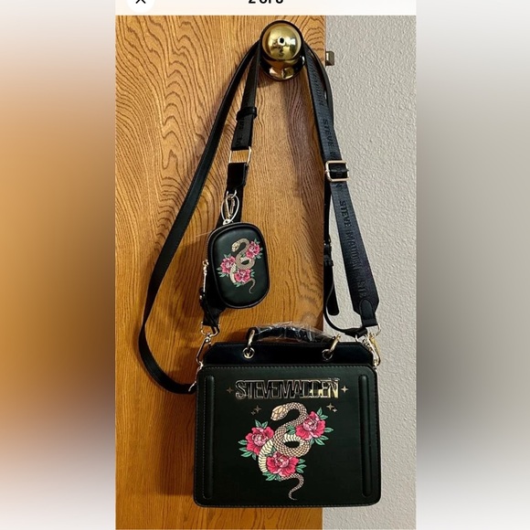 New Black Steve Madden Year of the Snake Bevelyn Crossbody Bag Lunar New Year - Picture 6 of 7